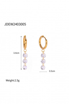 Серьги Jewelry of Dreams BS0019 золото - фото 3