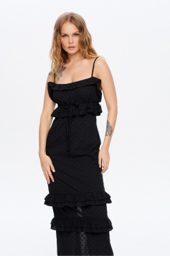 Платье PiRS 5994 черный - фото 2