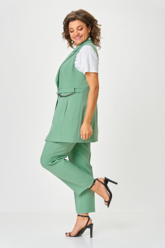 Брюки, жилет ANASTASIA MAK 1115-А мятный - фото 5