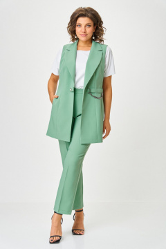 Брюки, жилет ANASTASIA MAK 1115-А мятный - фото 4