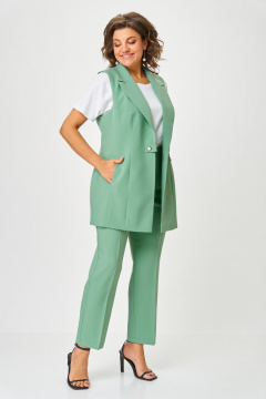 Брюки, жилет ANASTASIA MAK 1115-А мятный - фото 3