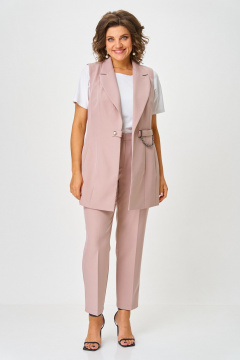 Брюки, жилет ANASTASIA MAK 1115-А пудра - фото 5