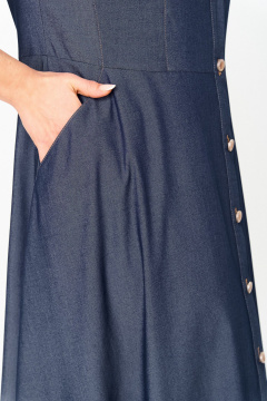 Платье ANASTASIA MAK 1249 синий - фото 4