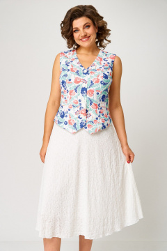 Жилет, юбка ANASTASIA MAK 1251 молочный - фото 3