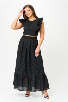 Топ, юбка ANASTASIA MAK 1252 черный - фото 2
