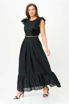 Топ, юбка ANASTASIA MAK 1252 черный - фото 1