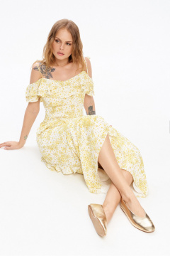 Платье PiRS 6021 желтый - фото 5