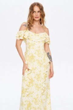 Платье PiRS 6021 желтый - фото 2