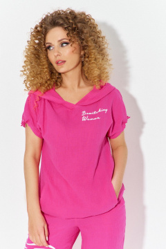 Блуза, брюки Euromoda 602 розовый - фото 2