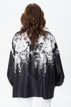 Блуза Condra 16289 черный-белый - фото 5