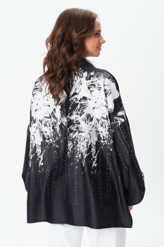 Блуза Condra 16289 черный-белый - фото 4