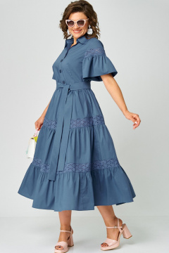 Платье EVA GRANT 7181М джинс - фото 4