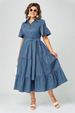 Платье EVA GRANT 7181М джинс - фото 3