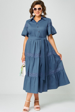 Платье EVA GRANT 7181М джинс - фото 1