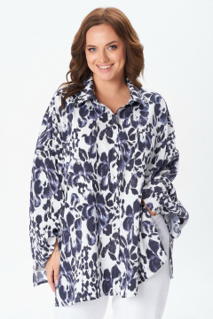 Блуза Condra 16290 серый-молочный - фото 1