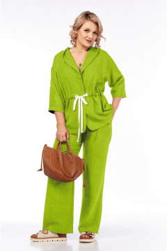 Брюки, жакет Vilena 1077 лайм - фото 1