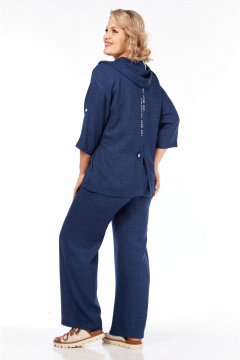 Брюки, жакет Vilena 1077 синий - фото 2