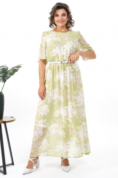 Платье Alani Collection 2369 салат - фото 5