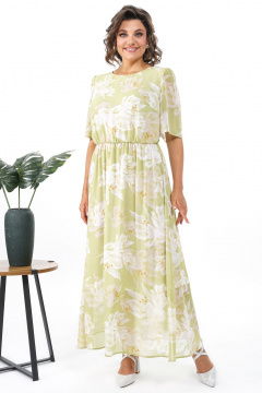 Платье Alani Collection 2369 салат - фото 2