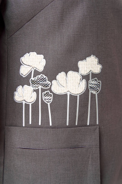 Брюки, жакет Anastasia 1202 серо-коричневый - фото 5