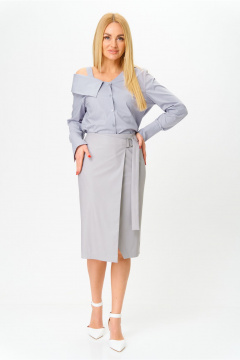 Юбка AMUAR 1052 светло-серый - фото 1