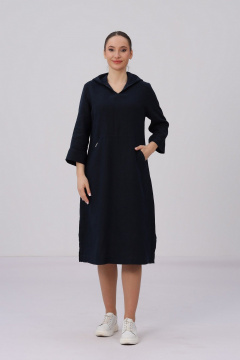 Платье Полинушка 426 темно-синий - фото 1