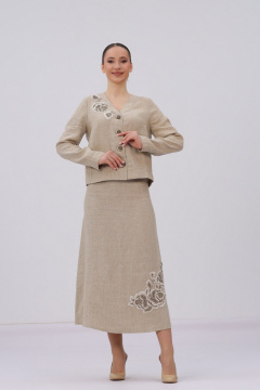 Жакет Полинушка 729 натуральный - фото 4