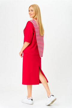 Блуза, юбка AMUAR 1042 красный - фото 2