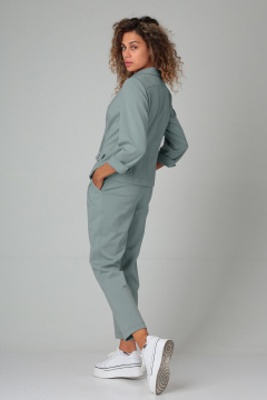 Брюки, жакет DOGGI 2848 серо-голубой - фото 2