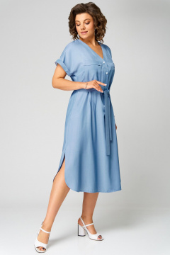 Платье Мишель стиль 1285 джинсовый - фото 4
