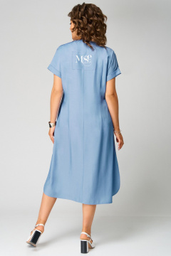 Платье Мишель стиль 1285 джинсовый - фото 3