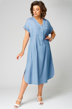 Платье Мишель стиль 1285 джинсовый - фото 2