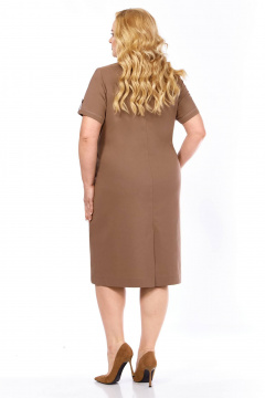 Платье Линия Л Б-2081 светло-коричневый - фото 4