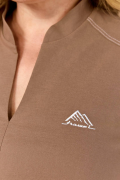 Платье Линия Л Б-2081 светло-коричневый - фото 2