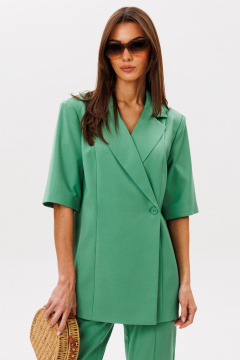 Брюки, жакет Ларс Стиль 1089 зеленый - фото 5