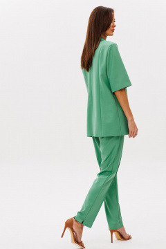 Брюки, жакет Ларс Стиль 1089 зеленый - фото 4