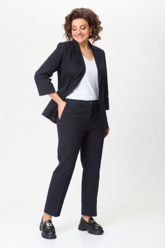 Брюки, жакет БелЭльСтиль 203-2_83_22+586-2_87_22 черный джинс - фото 4