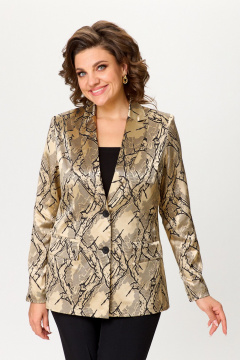 Жакет БелЭльСтиль 412-3_14_22 золотой дизайн - фото 1
