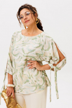 Блуза, брюки Anelli 1536 голден_эра - фото 4