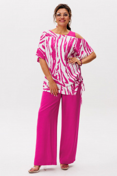 Блуза, брюки Anelli 1537 ягодный_раф - фото 1