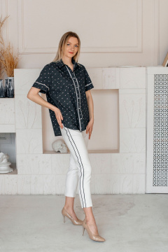 Рубашка Shymoda М_439-25 тёмно-синий/бело-красный_принт - фото 2