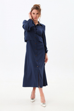 Платье NikVa 944-4 индиго - фото 1