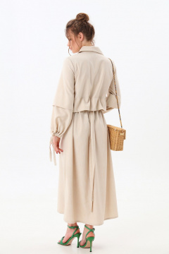 Платье NikVa 944-6 песочный - фото 3