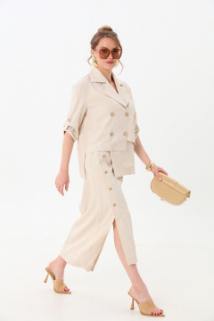 Юбка NikVa 971-4 песочный - фото 5