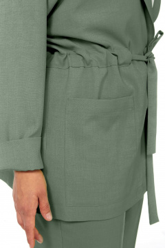 Брюки, жакет Ольга Стиль С-810 зелень - фото 4