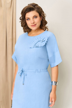 Платье VOLNA 1418 голубой - фото 3