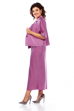 Жакет, платье Диомант 2003 лиловый - фото 2