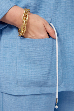 Брюки, жакет, топ Grace for you 309 голубой - фото 3