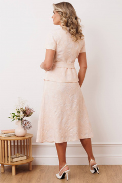 Жакет, юбка Мода Юрс 2906 персик - фото 3