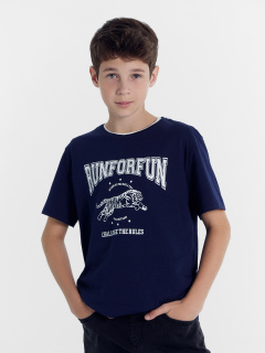 Футболка Mark Formelle 113432/24-30039П-0 синий_печать_Печать - фото 2